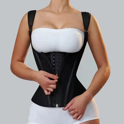 Compression Shapewear Fajas Colombian Girdle Extreme Waistcoat Platinum Edition/Button-Up Zip-Up Corset Top Waist Trainer Double